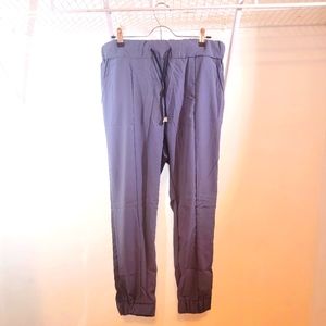 Grey plus size drawstring joggers, size 2X, Polyester